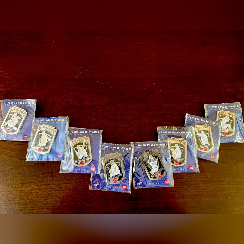 2015 LA Dodgers Cy Young Award Winners Collection Pin Series